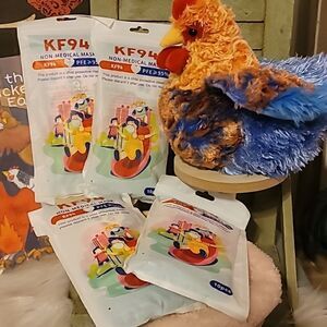 KF94 Childs Mask Asst. Characters 4pk New